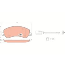 Set placute frana,frana disc TRW MOTO