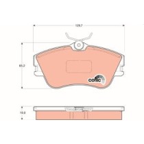 Set placute frana,frana disc TRW MOTO