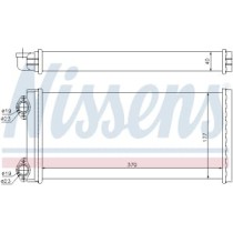 Schimbator caldura, incalzire habitaclu NISSENS