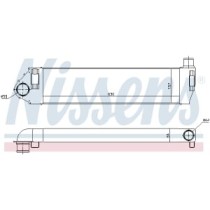 Intercooler, compresor NISSENS