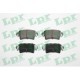 Set placute frana spate LPR pentru NISSAN INTERSTAR, OPEL MOVANO A, RENAULT MASTER II 1.9D-3.0D 51.4 mm x 115.9 mm x 16.8 mm