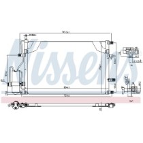 Condensator, climatizare NISSENS