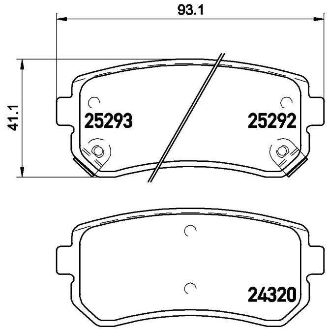 Set placute frana,frana disc BREMBO