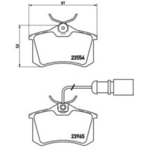 Set placute frana,frana disc BREMBO