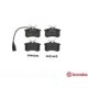 Set placute frana spate BREMBO pentru FORD GALAXY I, SEAT ALHAMBRA, VW SHARAN, dimensiuni 53.0 mm x 87.0 mm x 17.0 mm