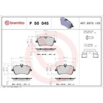 Set placute frana,frana disc BREMBO