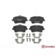 Set placute frana fata BREMBO pentru MERCEDES C (CL203), C T-MODEL (S203), C (W203), CLC (CL203), CLK (C209), SLK (R171) 62mm x 131mm x 20mm