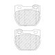 Set placute frana Spate FERODO pentru LAND ROVER 110/127, DEFENDER 2.2D-4.0 09.86-02.16, dimensiuni: 68.8mm x 88.5mm x 17.8mm