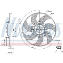 Motor electric,ventilator NISSENS