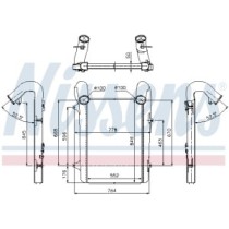 Intercooler, compresor NISSENS