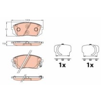 Set placute frana,frana disc TRW MOTO