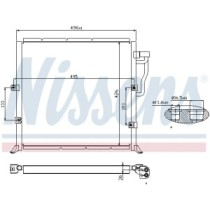 Condensator, climatizare NISSENS
