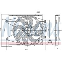 Ventilator, radiator NISSENS