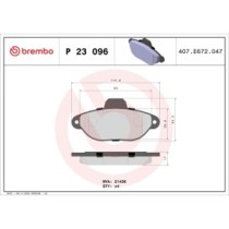 Set placute frana,frana disc BREMBO