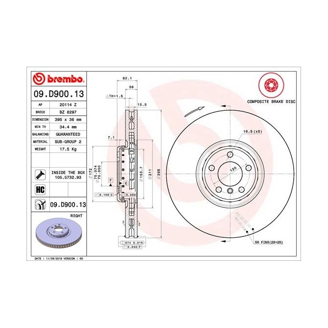 Disc frana BREMBO