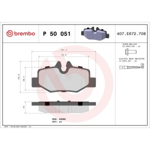 Set placute frana,frana disc BREMBO