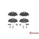 Set placute frana spate BREMBO pentru MERCEDES VIANO (W639), VITO/MIXTO (W639), VITO (W639) 2.0D-Electric 09.03, 50mm x 102mm x 18mm