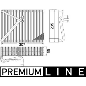 Evaporator, aer conditionat MAHLE