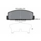 Set placute frana spate TEXTAR pentru MAZDA 323 F V, 323 F VI, 323 S VI, 6, 626 III, 626 V, PREMACY, RX-7 I, II, III, MITSUBISHI GALANT IV