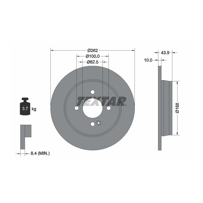 Disc frana TEXTAR