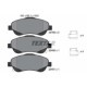 Set placute frana fata TEXTAR pentru TOYOTA AVENSIS, COROLLA VERSO 1.6-2.4 10.00-03.09, inaltime 63.1 mm, latime 151.0 mm, grosime 19.0 mm