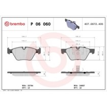 Set placute frana,frana disc BREMBO