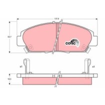 Set placute frana,frana disc TRW MOTO