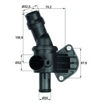 Termostat,lichid racire MAHLE