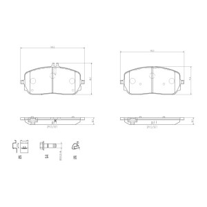 Set placute frana,frana disc BREMBO