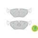 Set placute frana Spate FERODO pentru BMW 3 E46, Z4 E85 E86, MG ZT, ROVER 75, SAAB 9-5, inaltime 45 mm, latime 123.1 mm, grosime 16.1 mm