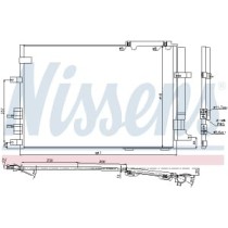 Condensator, climatizare NISSENS