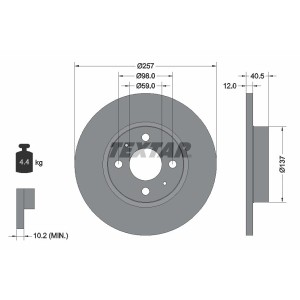 Disc frana TEXTAR