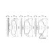 Set placute frana fata BOSCH pentru MERCEDES M (W163) 2.3-4.3 02.98-06.05, inaltime 59.0 mm, latime 188.0 mm, grosime 16.0 mm