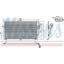 Condensator, climatizare NISSENS