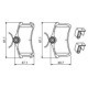 Set placute frana spate BOSCH pentru LEXUS ES, TOYOTA AVENSIS, CAMRY, COROLLA 1.4-3.0 09.91, dimensiuni 47.1mm x 87.1mm x 15.5mm