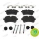 Set placute frana spate FERODO IVECO DAILY III IV V VI 2.3D-Electric 09.02 72.5mm x 141.3mm x 20.7mm cu suplimente