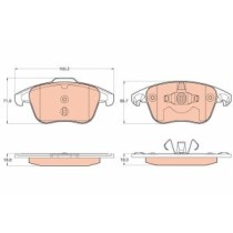 Set placute frana,frana disc TRW MOTO