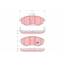 Set placute frana,frana disc TRW MOTO