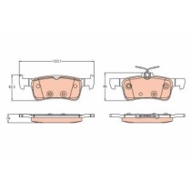 Set placute frana,frana disc TRW MOTO