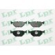 Set placute frana spate LPR pentru BMW 5 (E39) 2.0-4.4 09.95-05.04, inaltime 44.9 mm, latime 123.1 mm, grosime 17.0 mm