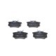 Set placute frana spate BOSCH cu instructiuni de montare pentru AUDI A4 B6, A4 B7, A6 C5; RENAULT CLIO III, IV, FLUENCE 1.0-4.2