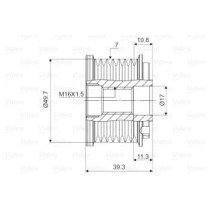 Fulie, alternator VALEO