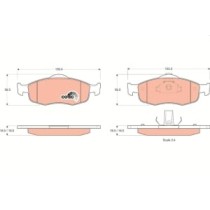 Set placute frana,frana disc TRW MOTO