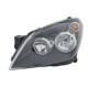 Far HELLA lampa frontala stanga halogen H1/H21W/H7/W5W cu motor negru transparent pentru OPEL ASTRA H/H CLASSIC/GTC/KOMBI