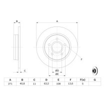 Disc frana BOSCH