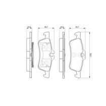 Set placute frana,frana disc BOSCH