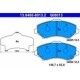 Set placute frana fata ATE pentru CHRYSLER TOWN & COUNTRY, DODGE GRAND, JEEP CHEROKEE, WRANGLER III, dimensiuni 63.8 mm x 146.7 mm x 16.5 mm