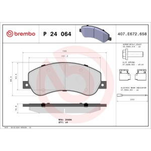 Set placute frana,frana disc BREMBO