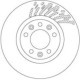 Disc frana TRW MOTO Fata Dreapta/Stanga 283.0 mm, 48.0 mm, 26.0 mm, 70.0 mm, 5 gauri, ventilat pentru CITROEN, OPEL