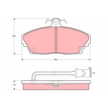 Set placute frana,frana disc TRW MOTO